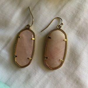 Kendra Scott blush Elle earrings